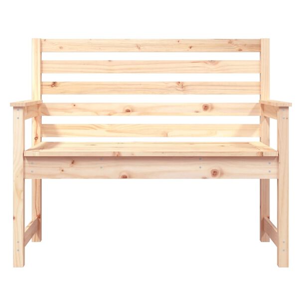 vidaXL Παγκάκι Κήπου 109 x 48 x 91,5 εκ. από Μασίφ Ξύλο Πεύκου