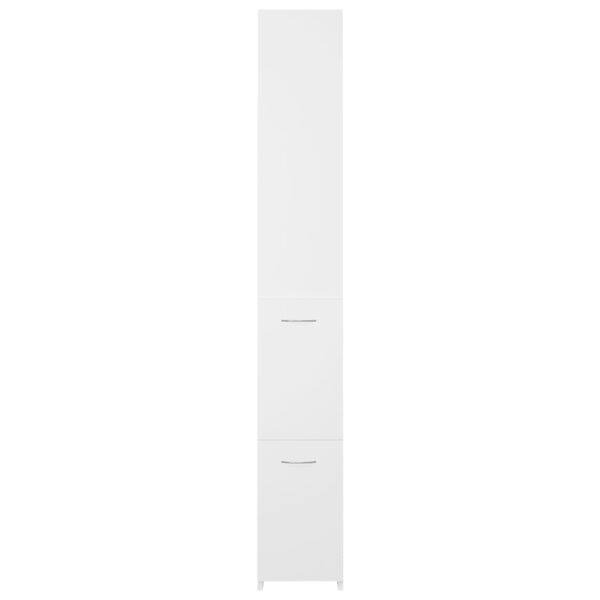 vidaXL Ντουλάπι Μπάνιου Λευκό 25x26,5x170 εκ. από Επεξεργασμένο Ξύλο
