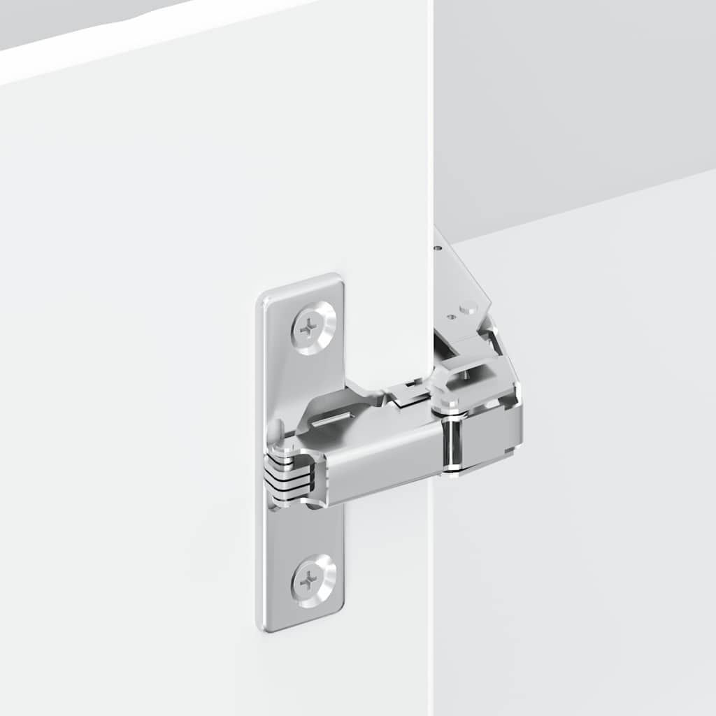 vidaXL Γωνιακό ντουλάπι τοίχου κουζίνας "Kalmar" High Gloss White