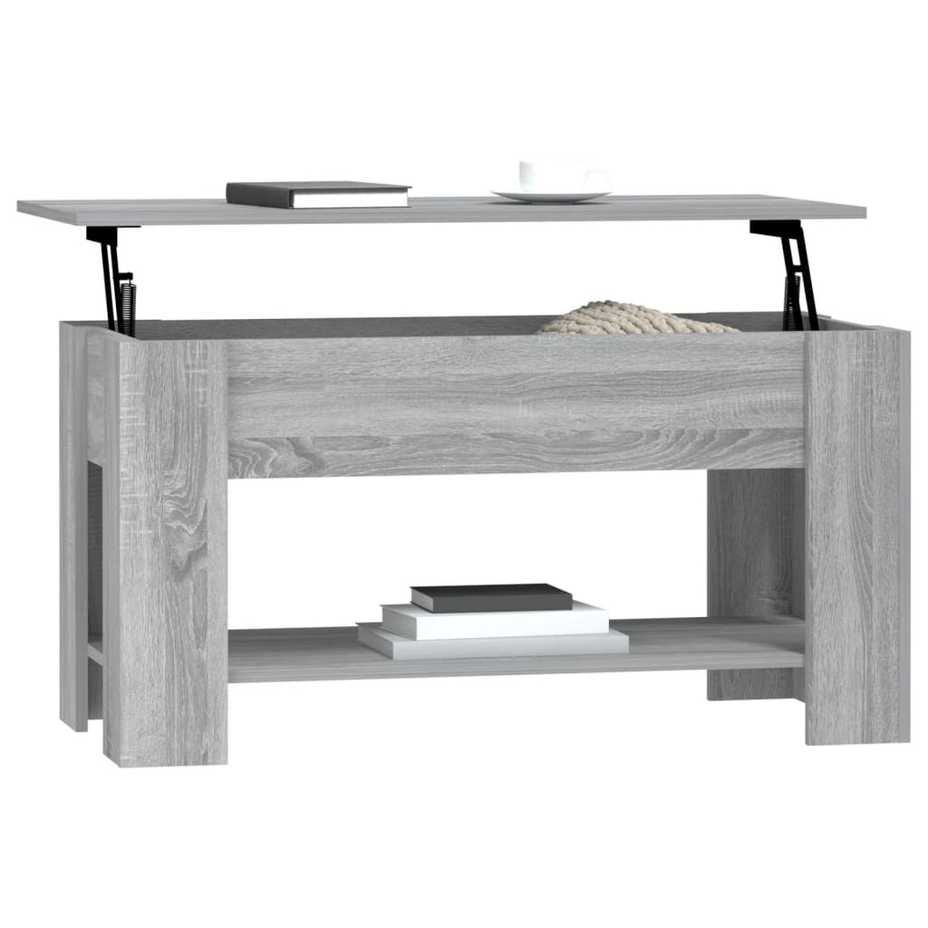 vidaXL Τραπεζάκι Σαλονιού Γκρι Sonoma 101x49x52 εκ. Επεξεργασμένο Ξύλο