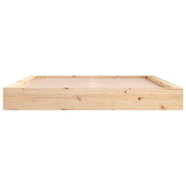 vidaXL Πλαίσιο Κρεβατιού 140 x 200 εκ. από Μασίφ Ξύλο