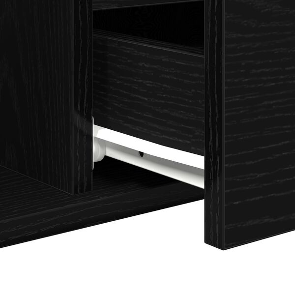 vidaXL Τραπεζάκι Καφέ Μαύρη δρυς 90 x 49 x 45 εκ Επεξεργασμένο ξύλο