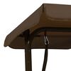vidaXL Κούνια Κήπου Παιδική Καφέ 115 x 75 x 110 εκ. Υφασμάτινη