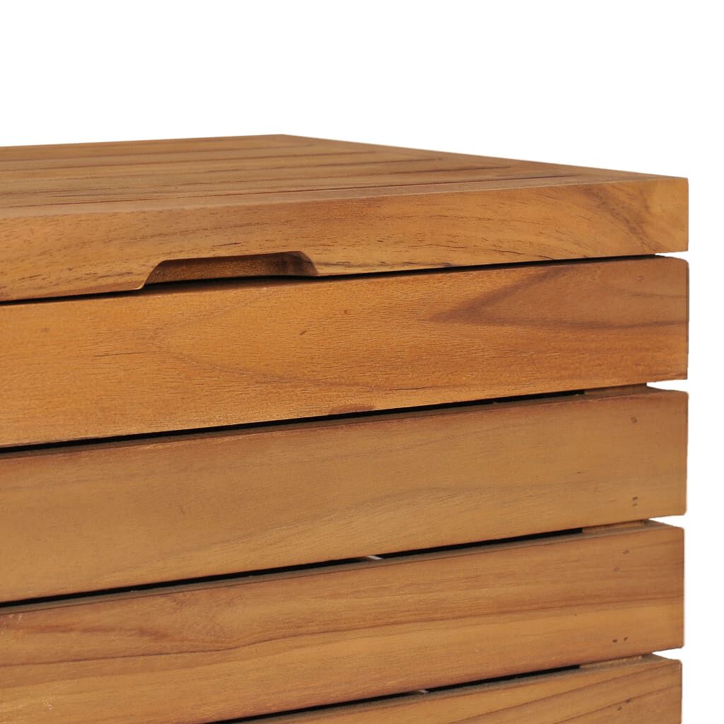 vidaXL Καλάθι Απλύτων 40 x 30 x 45 εκ. από Μασίφ Ξύλο Teak