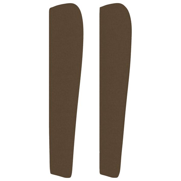 vidaXL Κρεβάτι Boxspring με Στρώμα Σκούρο Καφέ 160x200 εκ Υφασμάτινο