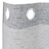 vidaXL Κουρτίνες με κουρτίνες 2 pcs Σκούρο γκρι 140x140εκ Πολυεστέρας