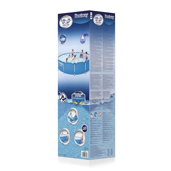 Bestway Πισίνα με Σκελετό Steel Pro 366 x 76 εκ.