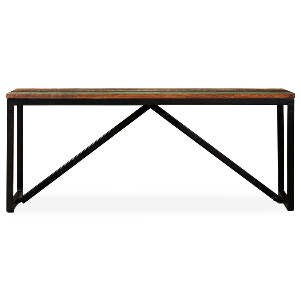 vidaXL Πάγκος 110 x 35 x 45 εκ. από Μασίφ Ανακυκλωμένο Ξύλο