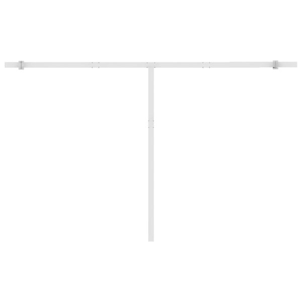 vidaXL Τέντα Συρόμενη Χειροκίνητη με LED Ανθρακί 450 x 300 εκ.