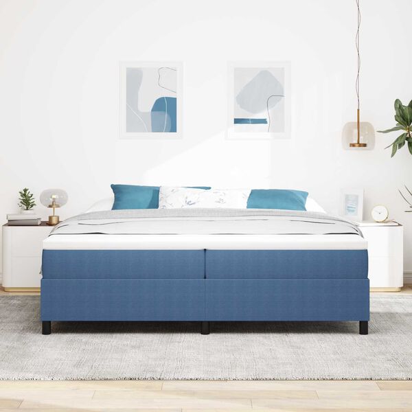 vidaXL Κρεβάτι με ελατήρια Μπλε 200 x 200 cm Βελούδο