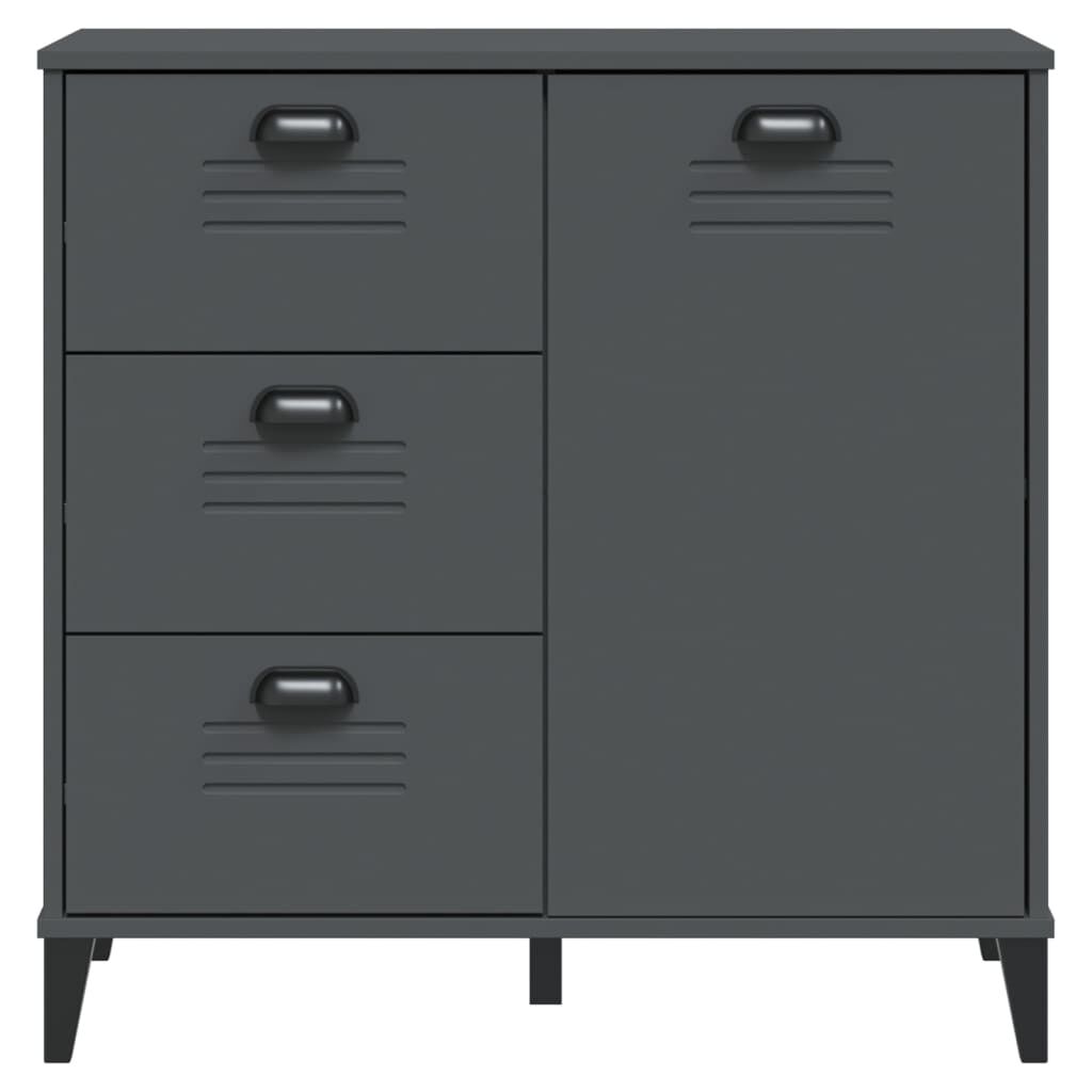 vidaXL Μπουφές VIKEN Ανθρακί Γκρι 80x40x80 εκ. από Επεξεργασμένο Ξύλο