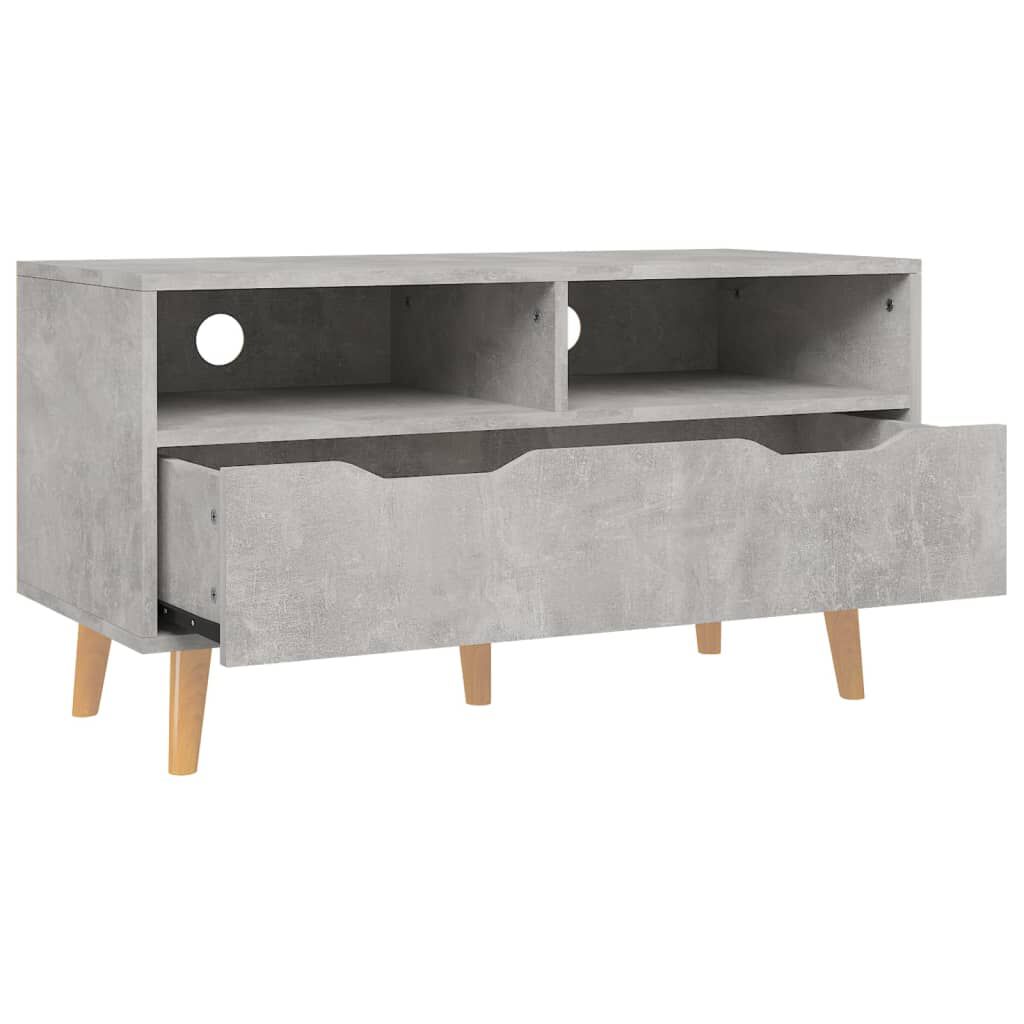 vidaXL Έπιπλο Τηλεόρασης Γκρι Σκυρ. 90x40x48,5 εκ. Επεξεργασμένο Ξύλο