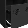 vidaXL Ντουλάπι Μαύρο 68x39x73,5 εκ. από Χάλυβα Ψυχρής Έλασης
