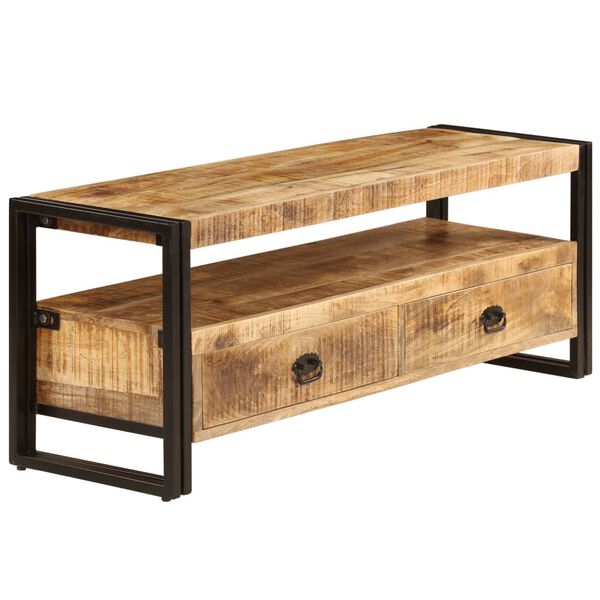 vidaXL Έπιπλο Τηλεόρασης 120 x 35 x 45 εκ. από Μασίφ Ξύλο Μάνγκο