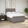 vidaXL &Kappa;&rho;&epsilon;&beta;ά&tau;&iota; Boxspring &mu;&epsilon; &Sigma;&tau;&rho;ώ&mu;&alpha; Taupe 160x200 &epsilon;&kappa;. &Upsilon;&phi;&alpha;&sigma;&mu;ά&tau;&iota;&nu;&omicron;