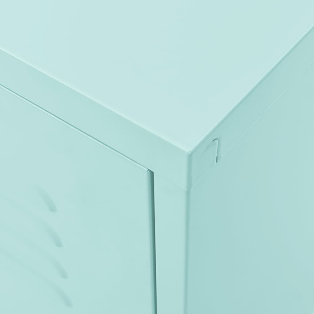 vidaXL Έπιπλο Τηλεόρασης Χρώμα Μέντας 105x35x50 εκ. από Ατσάλι