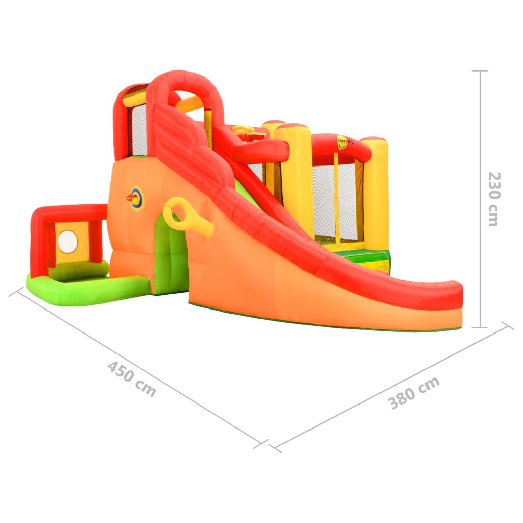 Happy Hop Φουσκωτό Τραμπολίνο με Τσουλήθρα 450x380x230 εκ. από PVC