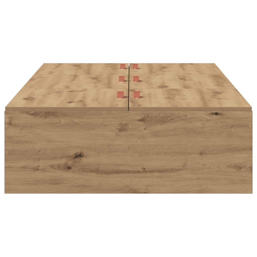 vidaXL Κρεβάτι αποθήκευσης Σκελετός Artisan Oak 90x190 εκ.