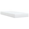 vidaXL Κρεβάτι Boxspring με Στρώμα Λευκό 100x200εκ.από Συνθετικό Δέρμα