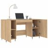 vidaXL Γραφείο Sonoma Δρυς 140 x 50 x 75 εκ. από Επεξεργασμένο Ξύλο