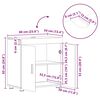 vidaXL Ντουλάπα νιπτήρα μπάνιου TULUM Γκρι sonoma 60 x 34 x 63 εκ