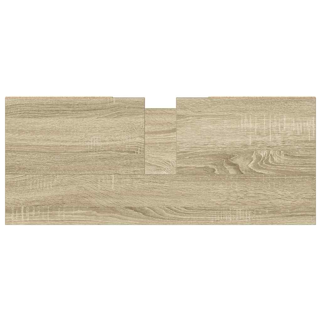 vidaXL Ντουλάπι Μπάνιου Sonoma Δρυς 80 x 33 x 60 εκ. από Επεξεργ. Ξύλο