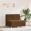 vidaXL Μοναδικός Καναπές χωρίς Χερούλια 2 pcs Καφέ 55 x 74 x 82 εκ.