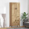 vidaXL Highboard &mu;&epsilon; &sigma;&upsilon;&rho;&tau;ά&rho;&iota; 2 pcs Artisan Oak &Epsilon;&pi;&epsilon;&xi;&epsilon;&rho;&gamma;&alpha;&sigma;&mu;έ&nu;&omicron; &xi;ύ&lambda;&omicron;