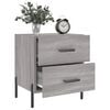 vidaXL Κομοδίνο Γκρι Sonoma 40 x 35 x 47,5 εκ. από Επεξεργασμένο Ξύλο