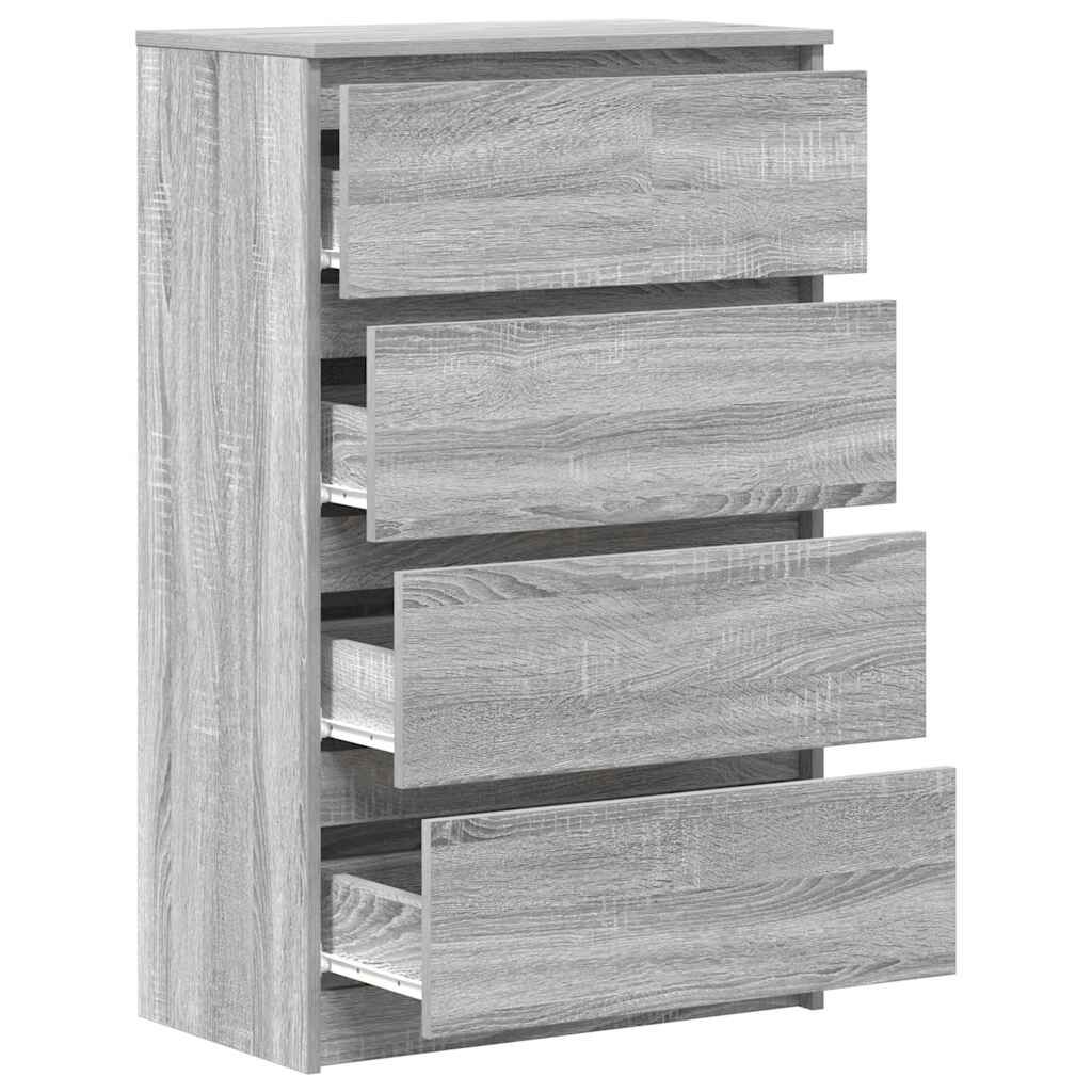 vidaXL Συρταριέρα Γκρι Sonoma 60x35x98,5 εκ. από Επεξεργασμένο Ξύλο