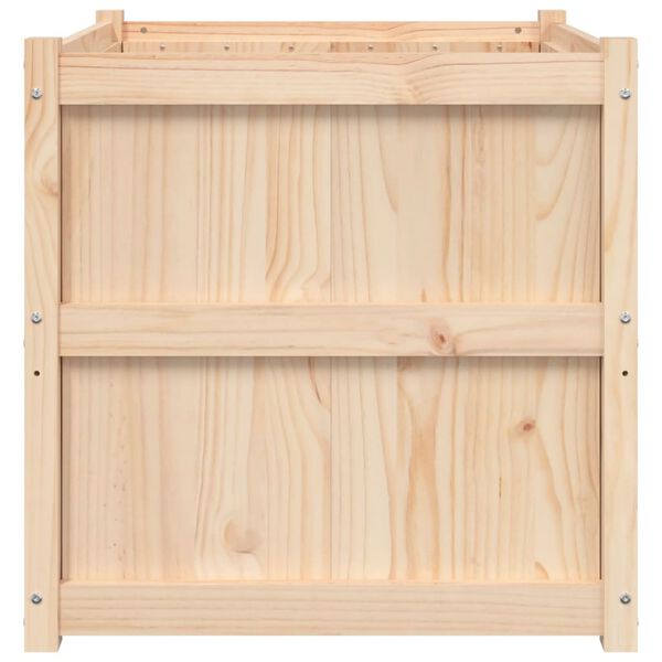 vidaXL Ζαρντινιέρα 70 x 70 x 70 εκ. από Μασίφ Ξύλο Πεύκου