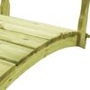 vidaXL Γέφυρα Κήπου με Κουπαστή 170x74x105 εκ. Εμποτισμένο Ξύλο Πεύκου
