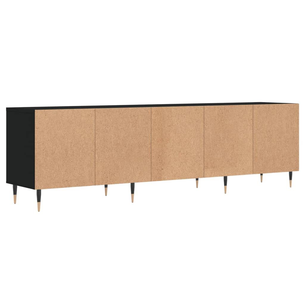 vidaXL Έπιπλο Τηλεόρασης Μαύρο 150x30x44,5 εκ. Επεξεργασμένο Ξύλο
