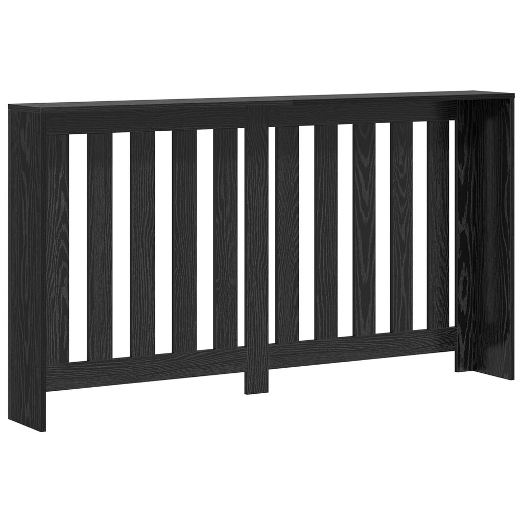 vidaXL Kάλυμμα Καλοριφέρ Μαύρη Δρυός 149x20x82 εκ Φτιαγμένο Ξύλο