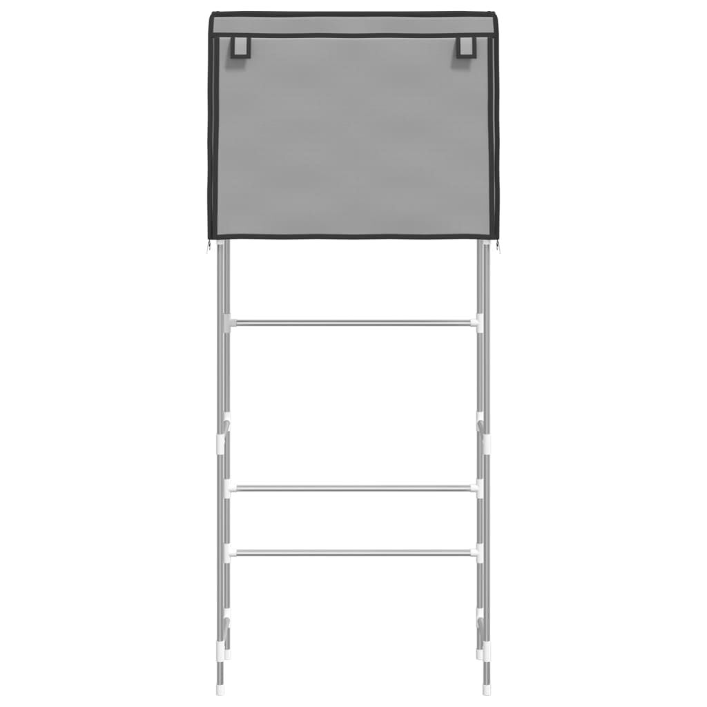 vidaXL Ραφιέρα 2 Επιπέδων για Πλυντήριο Γκρι 71x29,5x170,5 εκ. Σίδερο