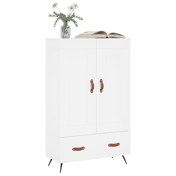 vidaXL Ντουλάπα Λευκή 69,5 x 31 x 115 εκ. από Επεξεργασμένο Ξύλο