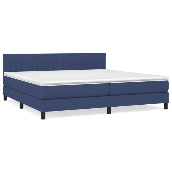 vidaXL &Kappa;&rho;&epsilon;&beta;ά&tau;&iota; Boxspring &mu;&epsilon; &Sigma;&tau;&rho;ώ&mu;&alpha; &Mu;&pi;&lambda;&epsilon; 200x200 &epsilon;&kappa;. &Upsilon;&phi;&alpha;&sigma;&mu;ά&tau;&iota;&nu;&omicron;