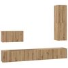 vidaXL &Tau;&eta;&lambda;&epsilon;&omicron;&pi;&tau;&iota;&kappa;ή &Kappa;ά&beta;&alpha; &Tau;&omicron;ί&chi;&omicron;&upsilon; 4 pcs Artisan Oak &Epsilon;&pi;&epsilon;&xi;&epsilon;&rho;&gamma;&alpha;&sigma;&mu;έ&nu;&omicron; &xi;ύ&lambda;&omicron;