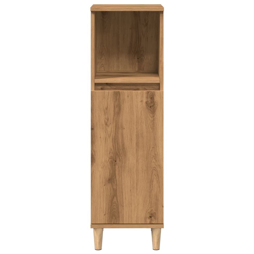 vidaXL Ντουλάπι μπάνιου Δρυς τεχνίτης 30x30x100 cm Κατασκευασμένο ξύλο