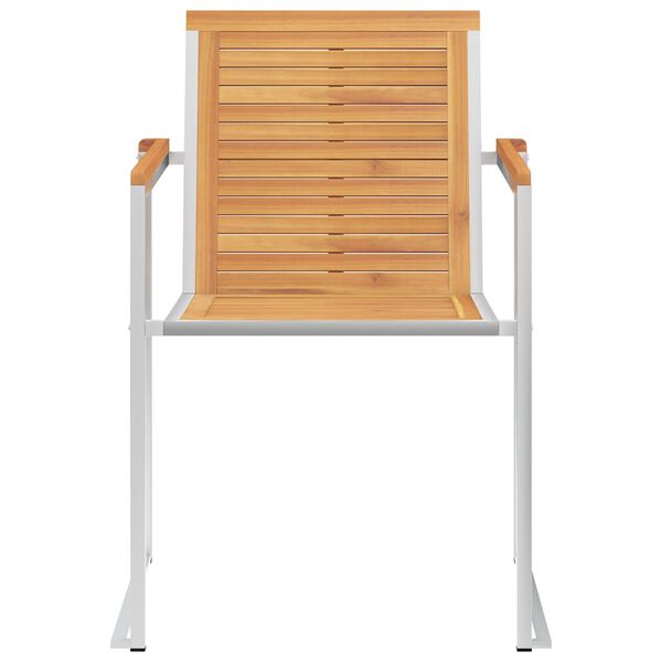 vidaXL Καρέκλες Κήπου 4 τεμ. από Μασίφ Ξύλο Teak με Μαξιλάρια