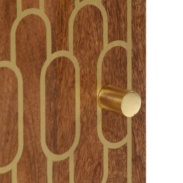 vidaXL Ντουλάπι Μπάνιου Επιτοίχιο 38x33x48 εκ. από Μασίφ Ξύλο Μάνγκο