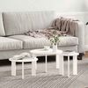 vidaXL Τραπεζάκι σαλονιού 3 pcs Λευκό 47.5 x 47.5 x 27 εκ.