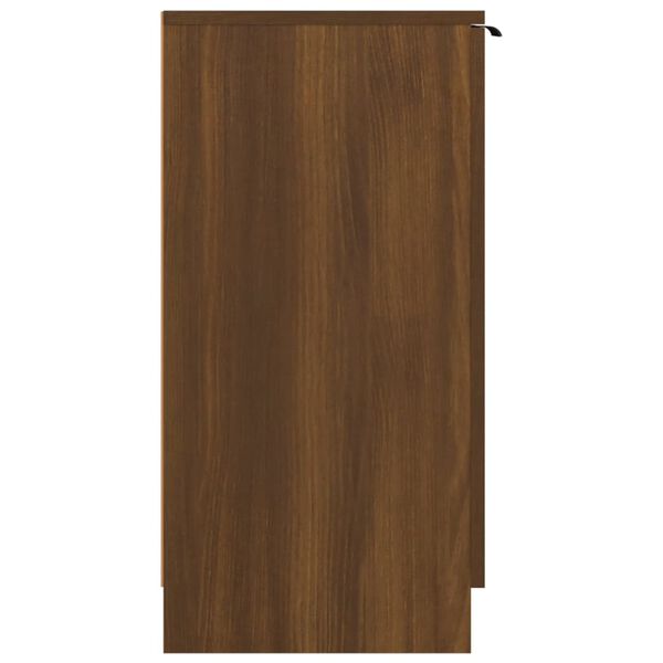 vidaXL Παπουτσοθήκη Καφέ Δρυς 59x35x70 εκ. από Επεξεργασμένο Ξύλο