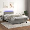 vidaXL &Kappa;&rho;&epsilon;&beta;ά&tau;&iota; Boxspring &mu;&epsilon; &Sigma;&tau;&rho;ώ&mu;&alpha; & LED &Alpha;&nu;.&Gamma;&kappa;&rho;&iota; 120x200 &epsilon;&kappa;. &Beta;&epsilon;&lambda;&omicron;ύ&delta;&iota;&nu;&omicron;