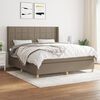 vidaXL &Kappa;&rho;&epsilon;&beta;ά&tau;&iota; Boxspring &mu;&epsilon; &Sigma;&tau;&rho;ώ&mu;&alpha; Taupe 180x200 &epsilon;&kappa;. &Upsilon;&phi;&alpha;&sigma;&mu;ά&tau;&iota;&nu;&omicron;