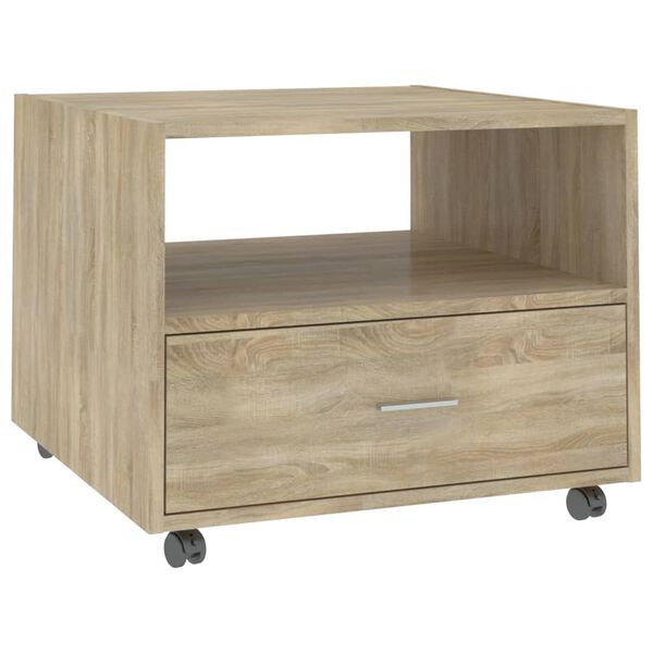 vidaXL Τραπεζάκι Σαλονιού Sonoma Δρυς 55 x 55 x 40 εκ. Επεξεργ. Ξύλο