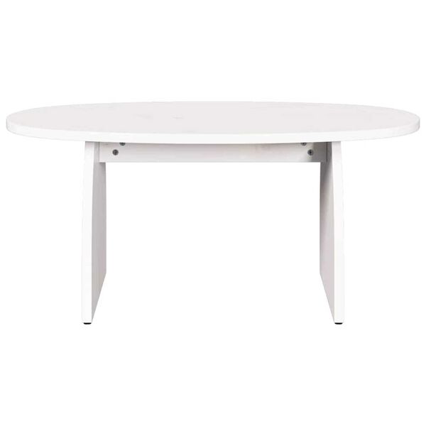 vidaXL Τραπεζάκι σαλονιού Λευκό 80 x 40 x 35 cm Μασίφ ξύλο πεύκου