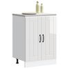 vidaXL Ντουλάπι βάσης νεροχύτη "Lucca" High Gloss White