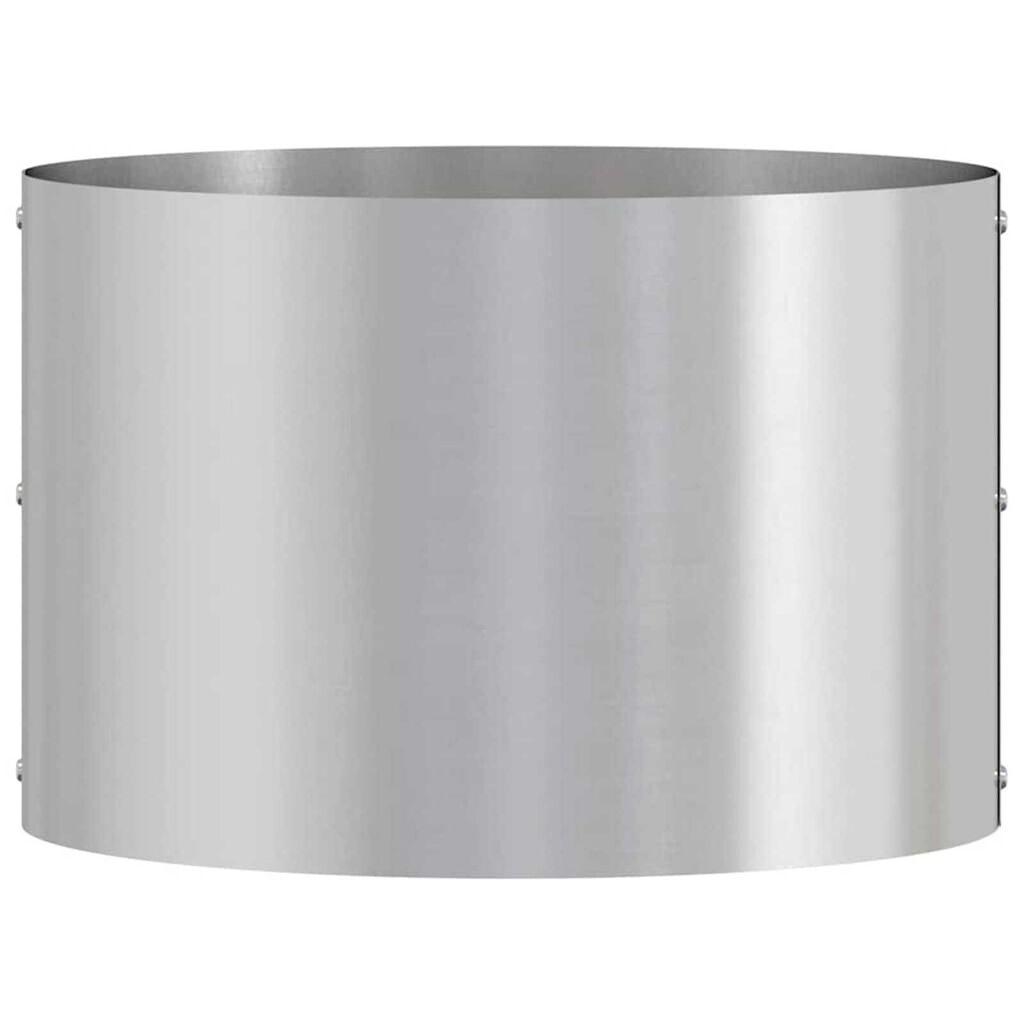 vidaXL Γλάστρα Κήπου Ασημί 30 x 30 x 20 cm Γαλβανισμένος χάλυβας