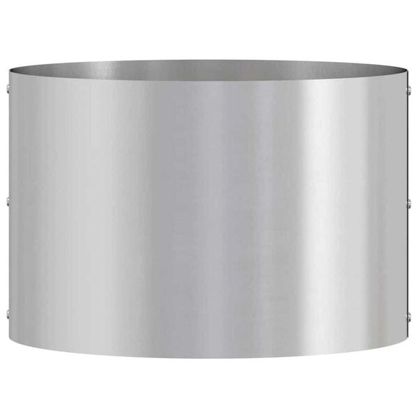 vidaXL Γλάστρα Κήπου Ασημί 30 x 30 x 20 cm Γαλβανισμένος χάλυβας